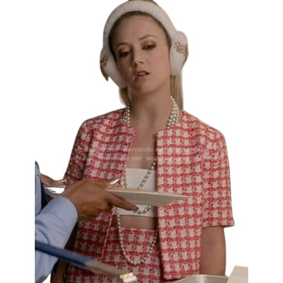 Brooks Brothers Cropped Cotton Tweed 3/4 Sleeve Lady Jacket ASO TV Size 6 - Picture 4 of 8